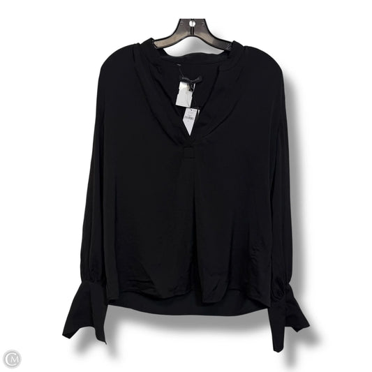 Top Long Sleeve By Banana Republic In Black, Size: S