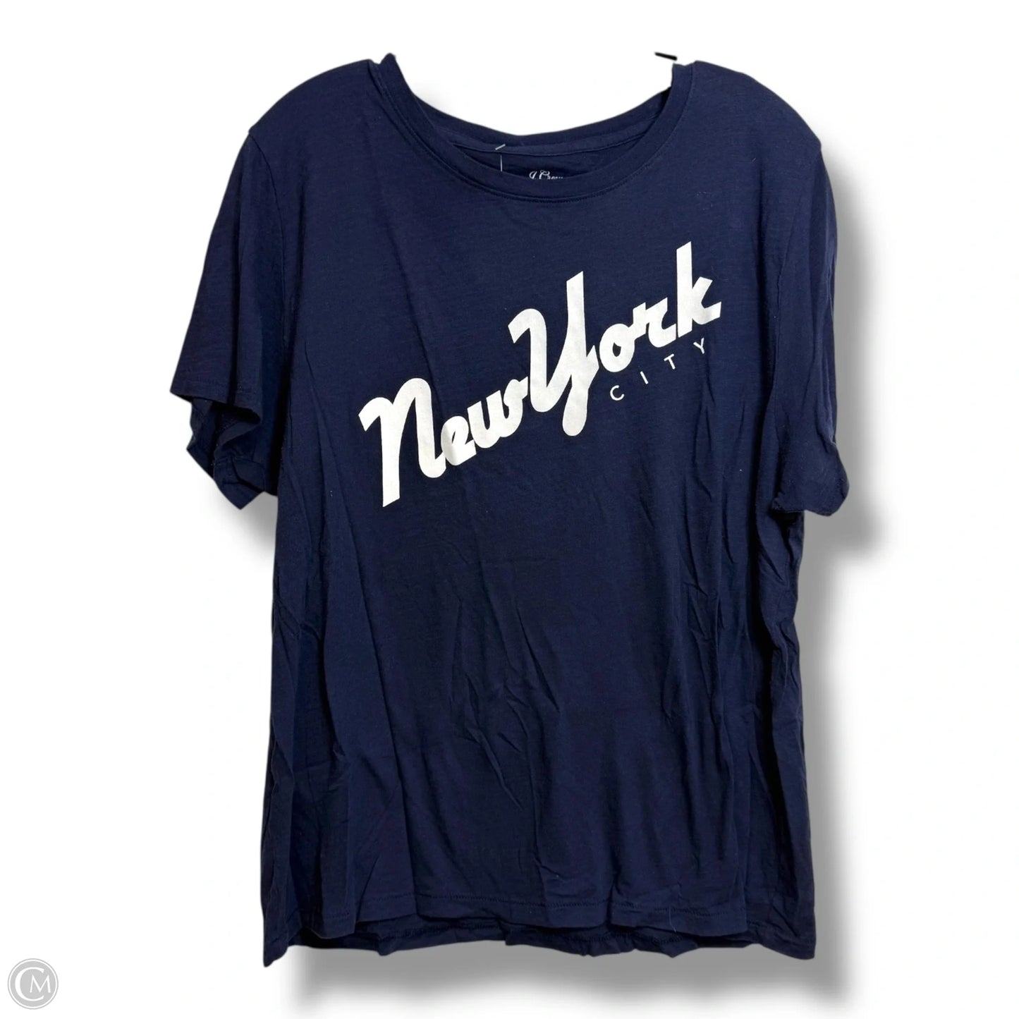 Top Short Sleeve Basic By J. Crew In Navy, Size: Xl