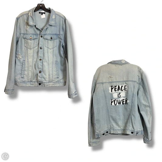 Jacket Denim By Cmf In Blue Denim, Size: M