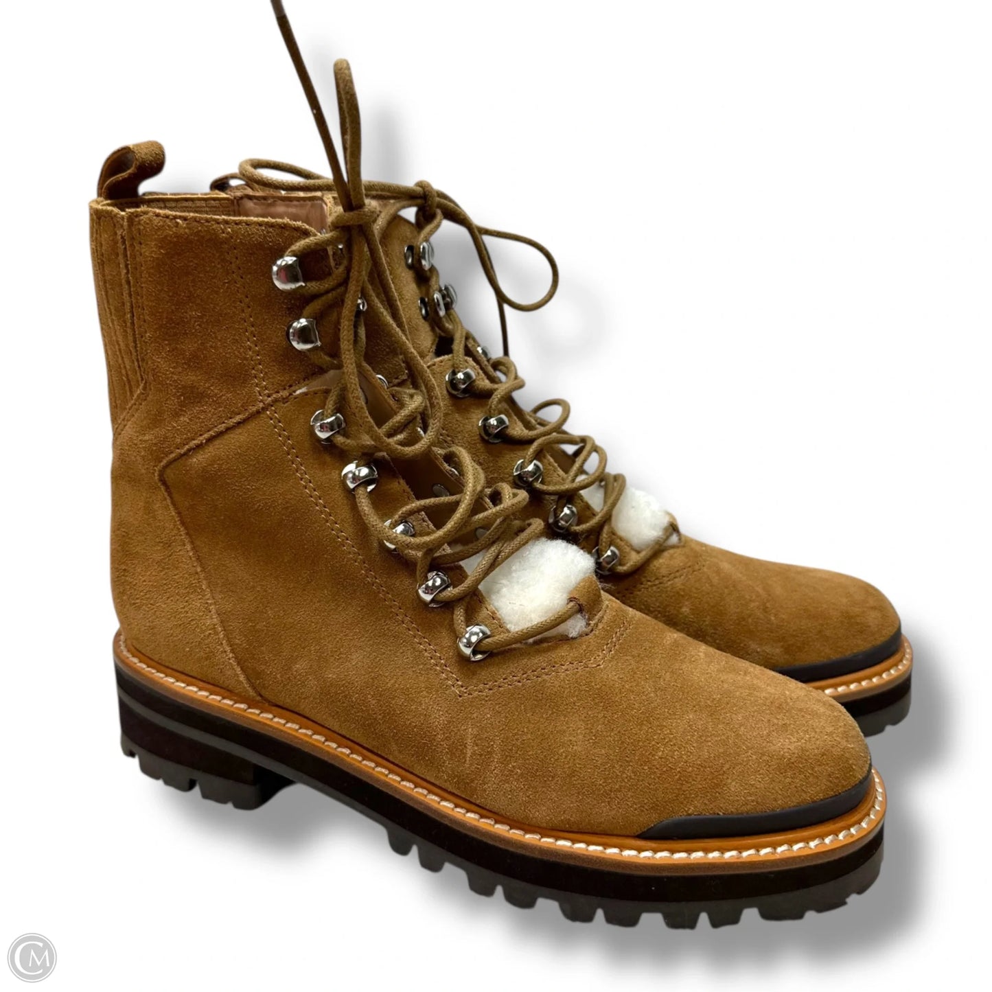 Boots Ankle Flats By Marc Fisher In Brown, Size: 8.5