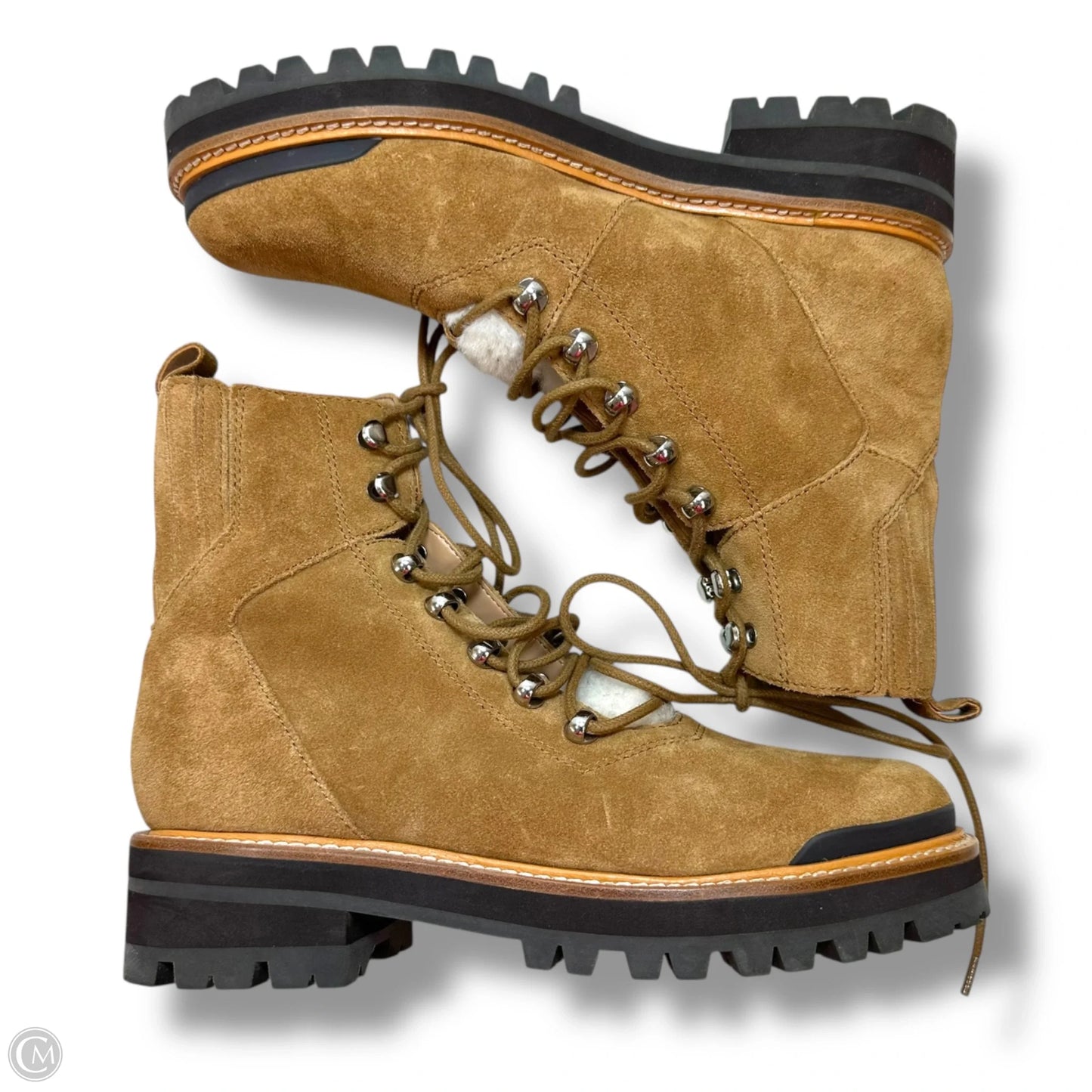 Boots Ankle Flats By Marc Fisher In Brown, Size: 8.5