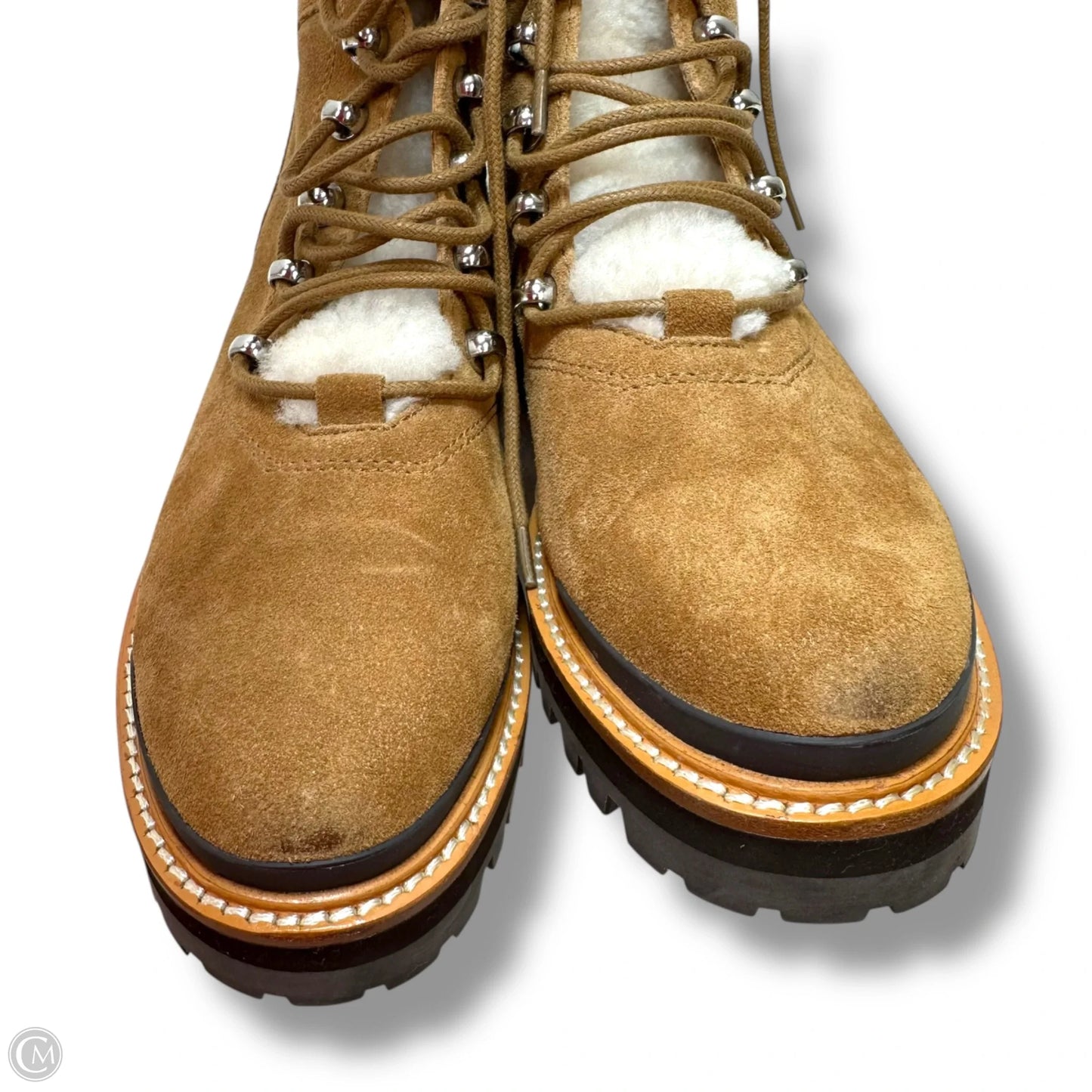 Boots Ankle Flats By Marc Fisher In Brown, Size: 8.5