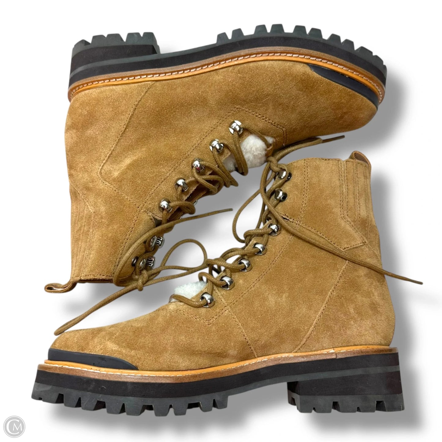 Boots Ankle Flats By Marc Fisher In Brown, Size: 8.5