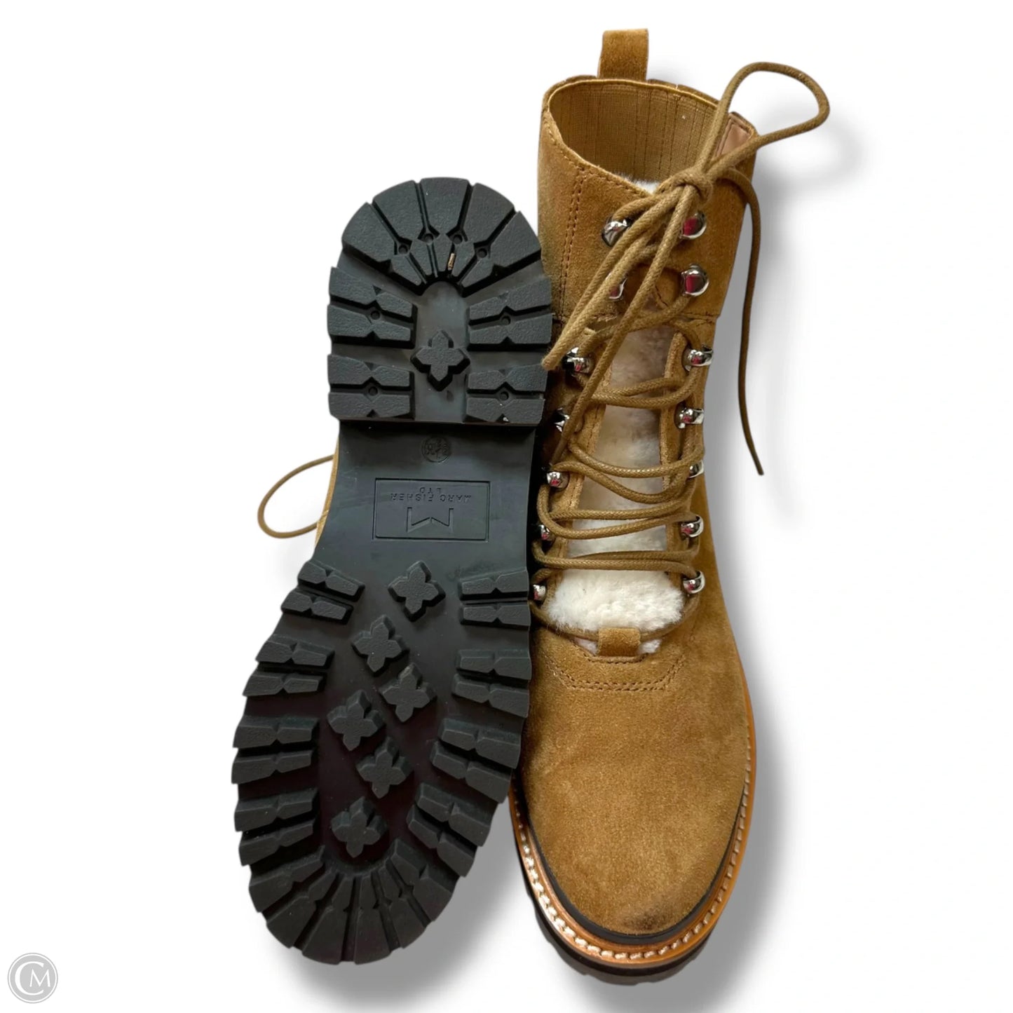 Boots Ankle Flats By Marc Fisher In Brown, Size: 8.5