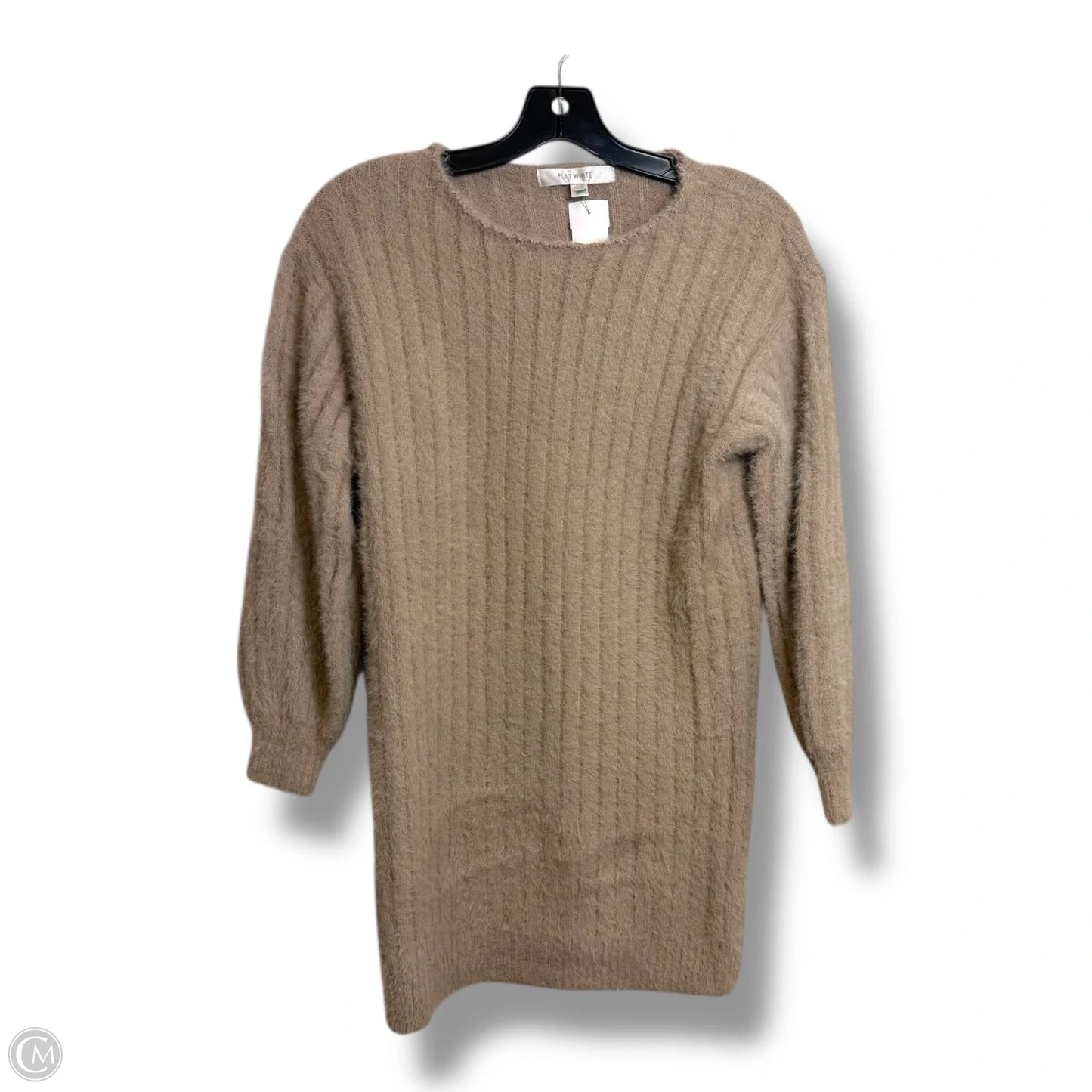 Sweater By Flat White In Tan, Size: Xxs