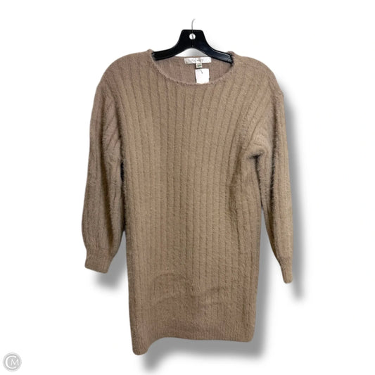 Sweater By Flat White In Tan, Size: Xxs