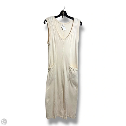 Dress Casual Midi By Daily Practice By Anthropologie In Cream, Size: Xxs