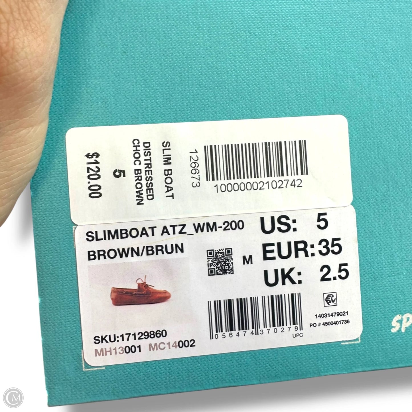 Sperry x Aritzia AO Boat Shoe - Smooth Leather By Sperry In Brown, Size: 5