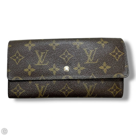 Wallet Luxury Designer By Louis Vuitton, Size: Medium