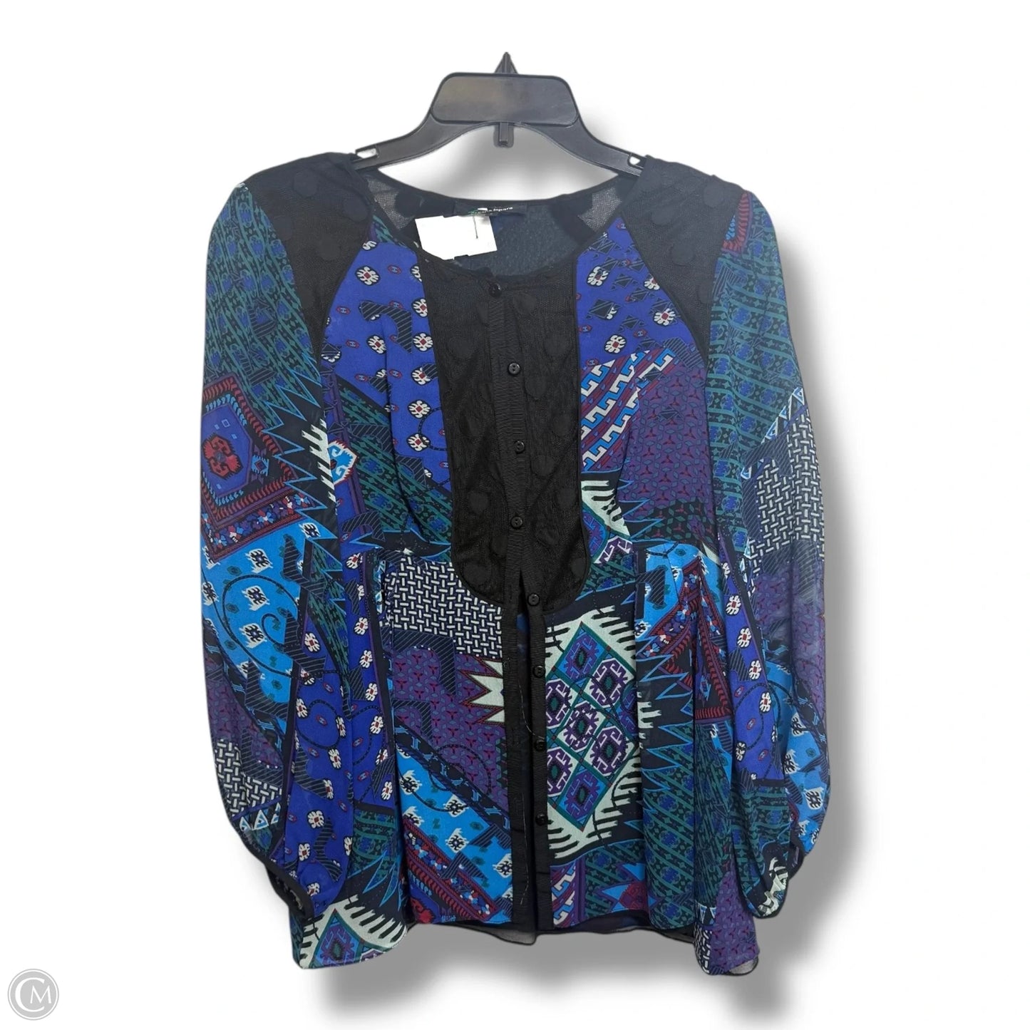 Top Long Sleeve By Nanette Lepore In Blue, Size: L