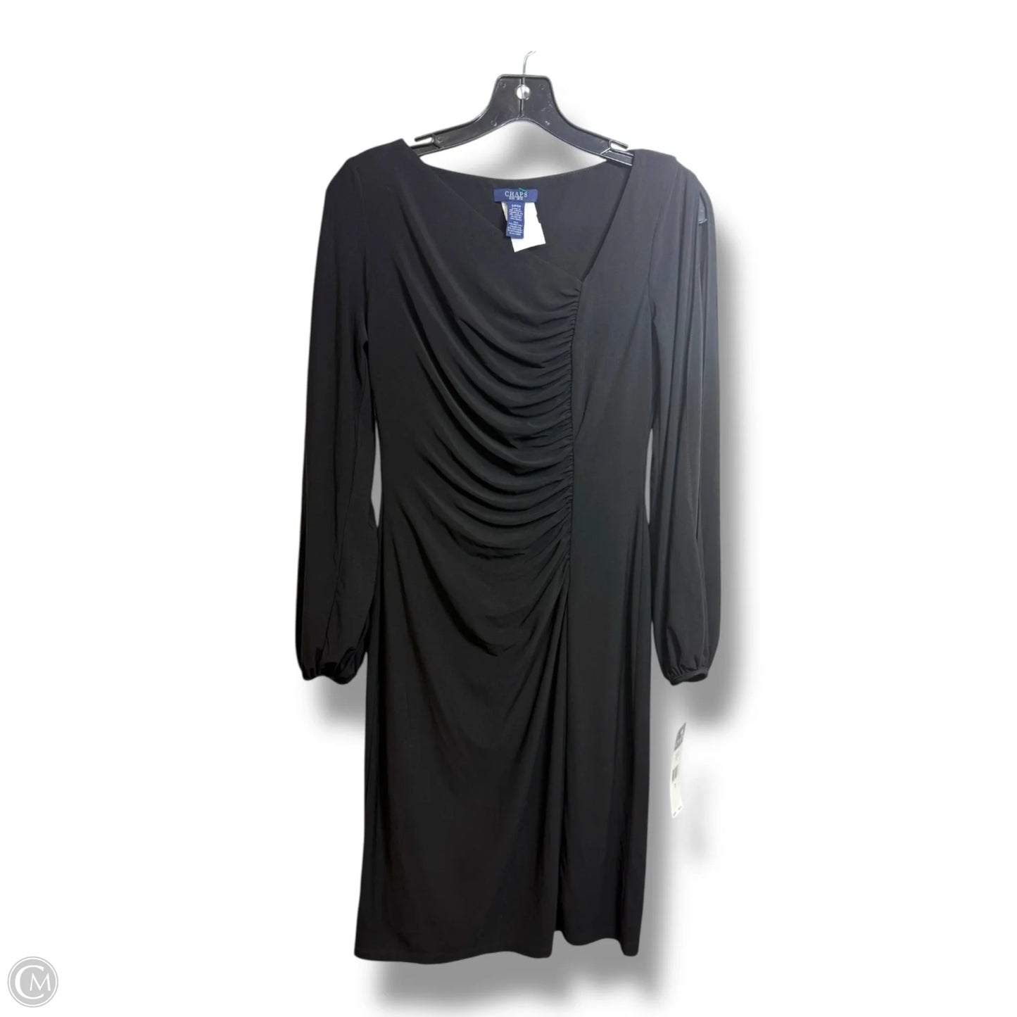 Dress Casual Midi By Chaps In Black, Size: S