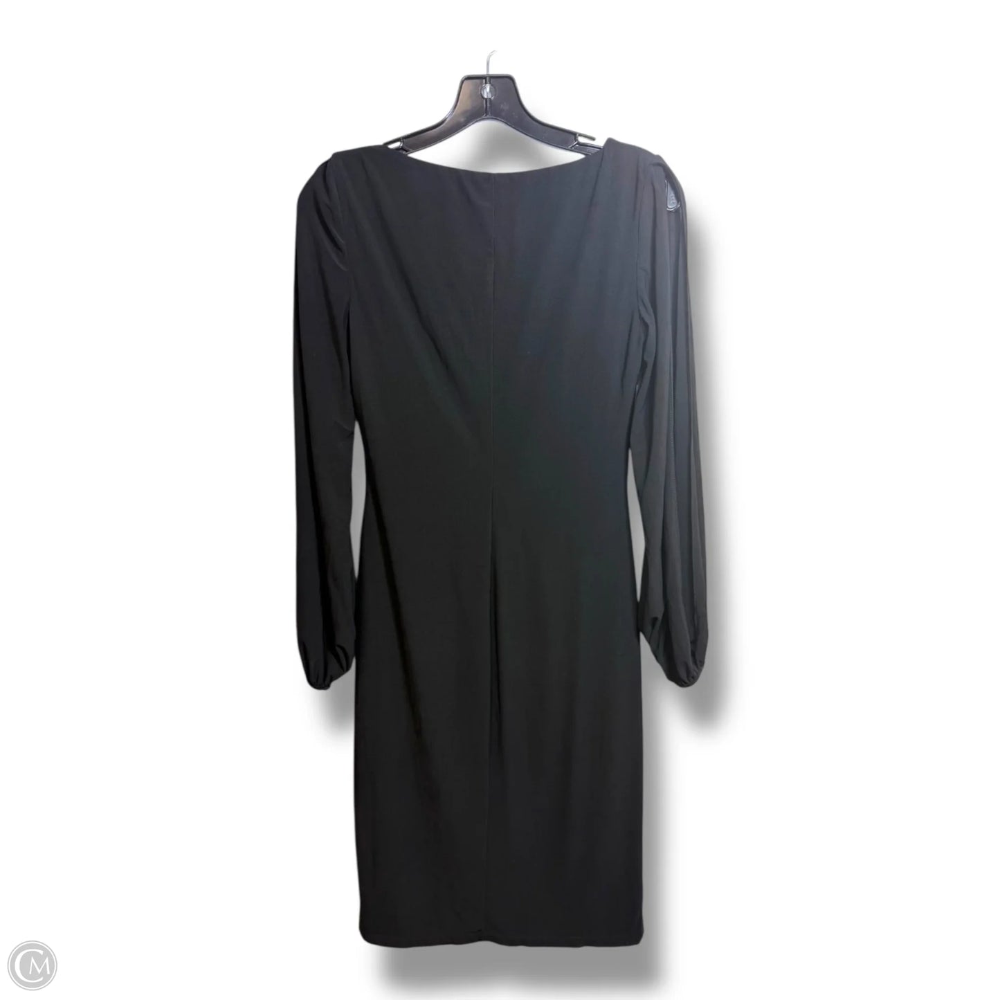 Dress Casual Midi By Chaps In Black, Size: S