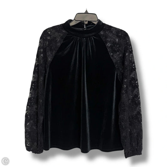 Top Long Sleeve By Cable And Gauge In Black, Size: M