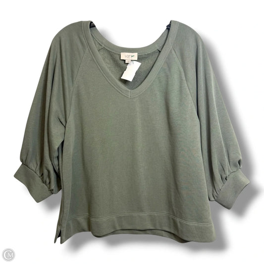 Top Long Sleeve By Loft In Green, Size: L
