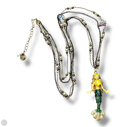 Mermaid Necklace Pendant By Betsey Johnson