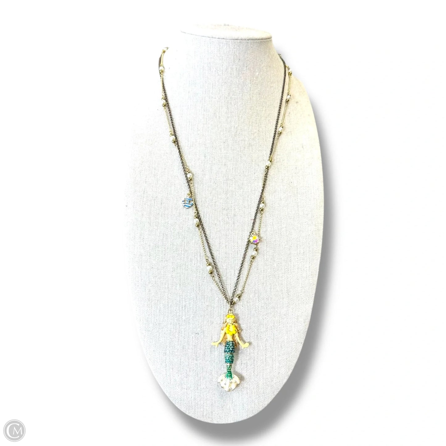 Mermaid Necklace Pendant By Betsey Johnson