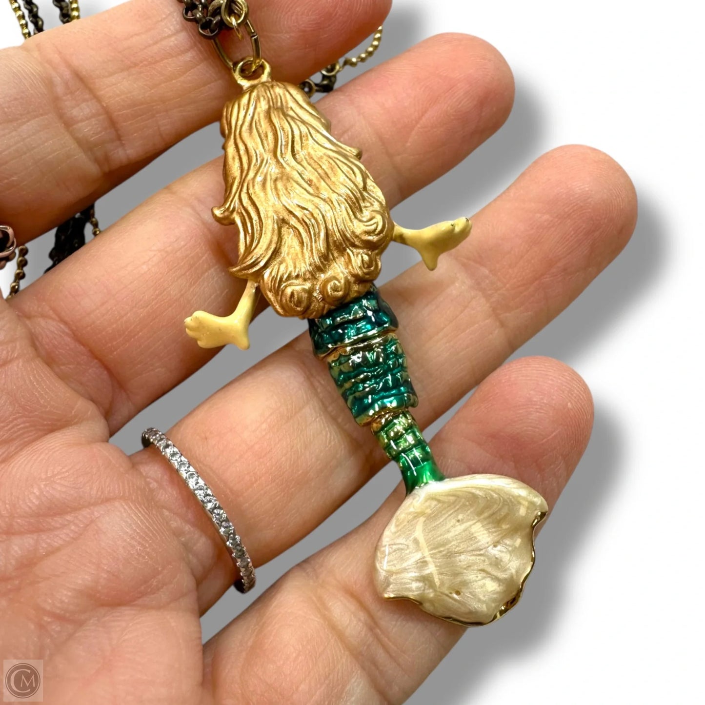 Mermaid Necklace Pendant By Betsey Johnson