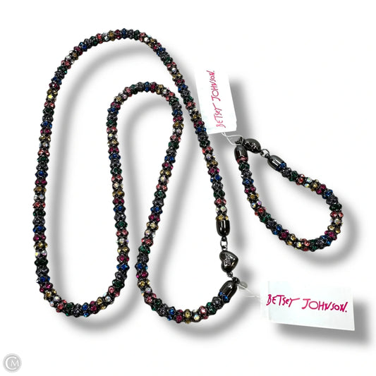 Necklace & bracelet Set By Betsey Johnson, Size: 02 Piece Set