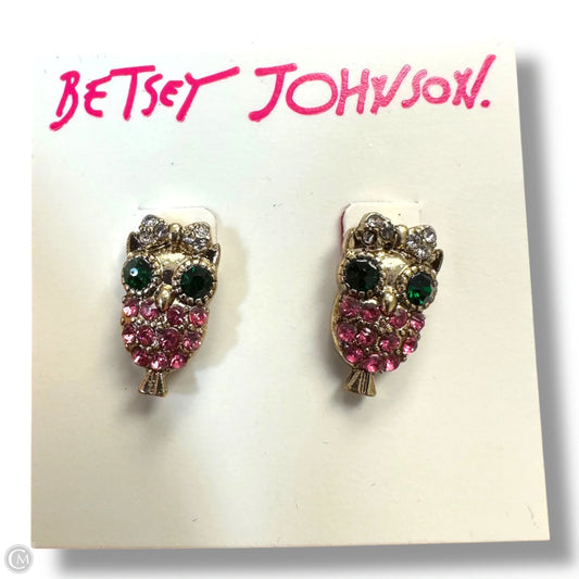 Owl Earrings Stud By Betsey Johnson