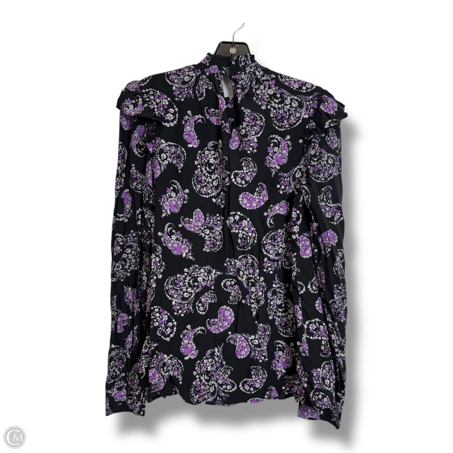 Top Long Sleeve By Loft In Black, Size: S