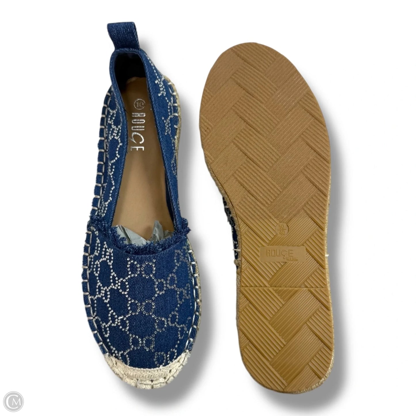 Shoes Flats By Rouge In Blue, Size: 10