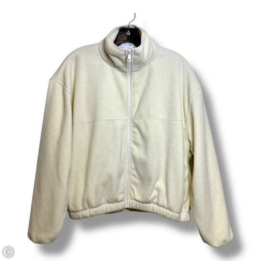 Athletic Top Long Sleeve Collar By Beyond Yoga In Cream, Size: S