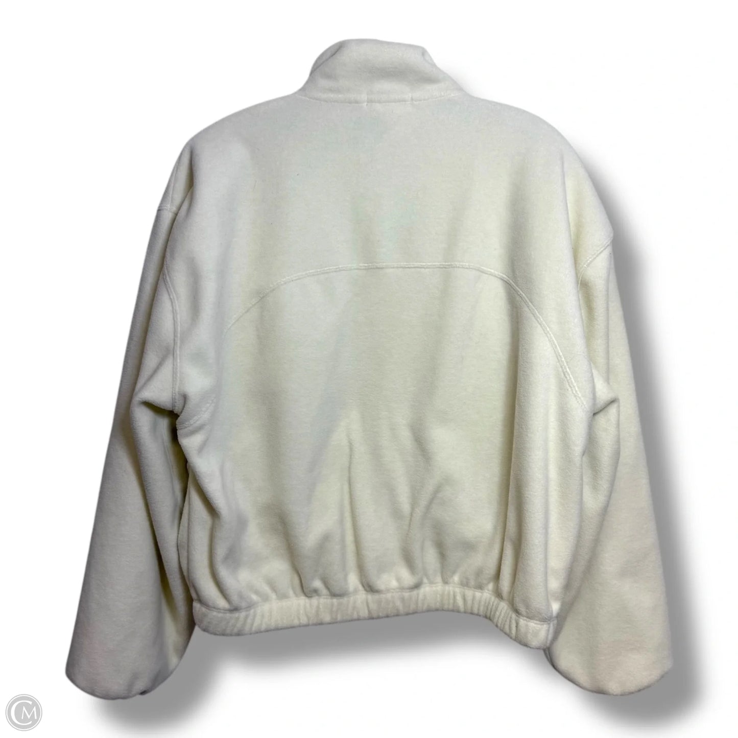 Athletic Top Long Sleeve Collar By Beyond Yoga In Cream, Size: S