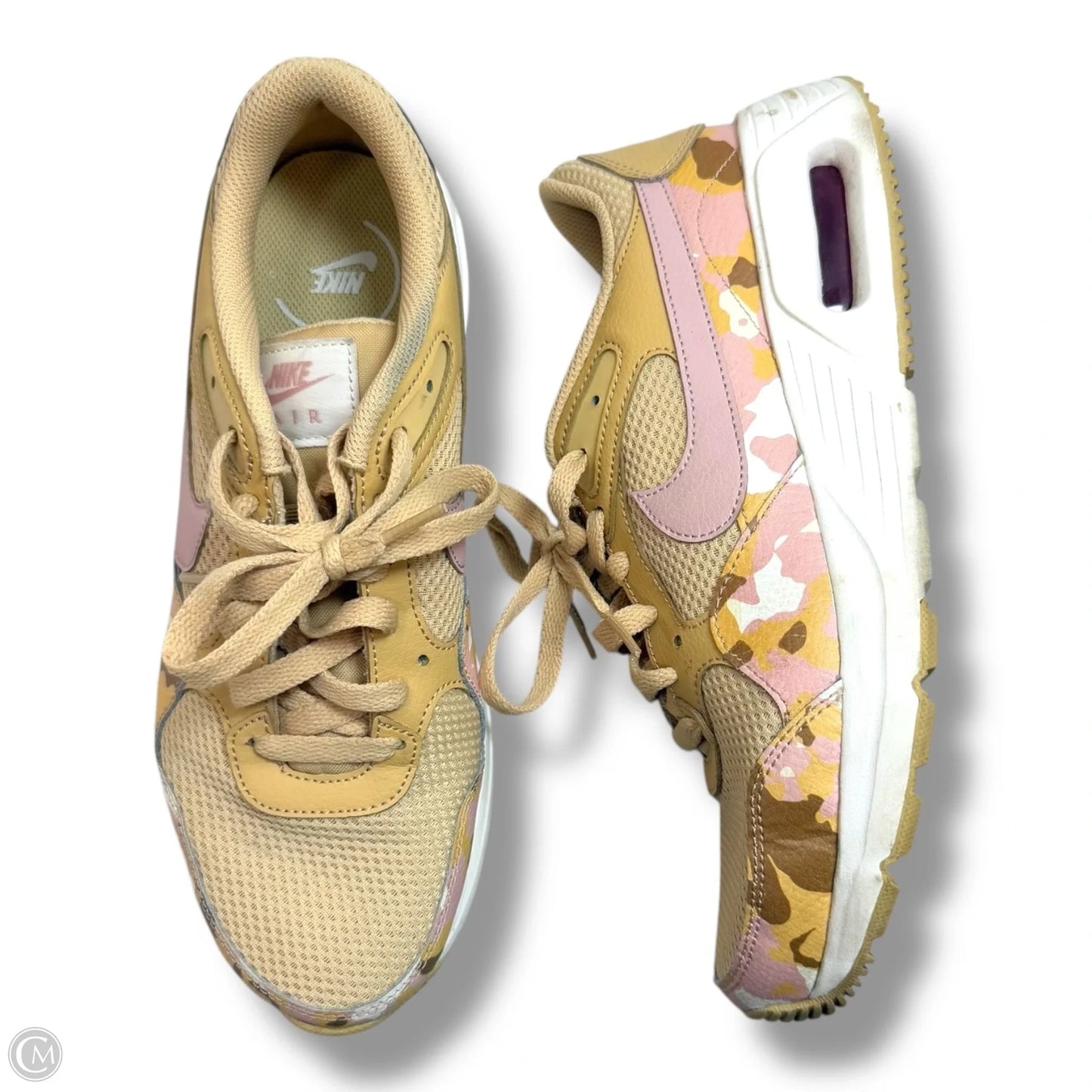 Shoes Sneakers By Nike Apparel In Tan, Size: 9.5