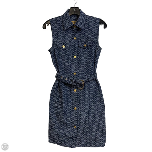 Dress Designer By Michael Kors In Blue Denim, Size: 0