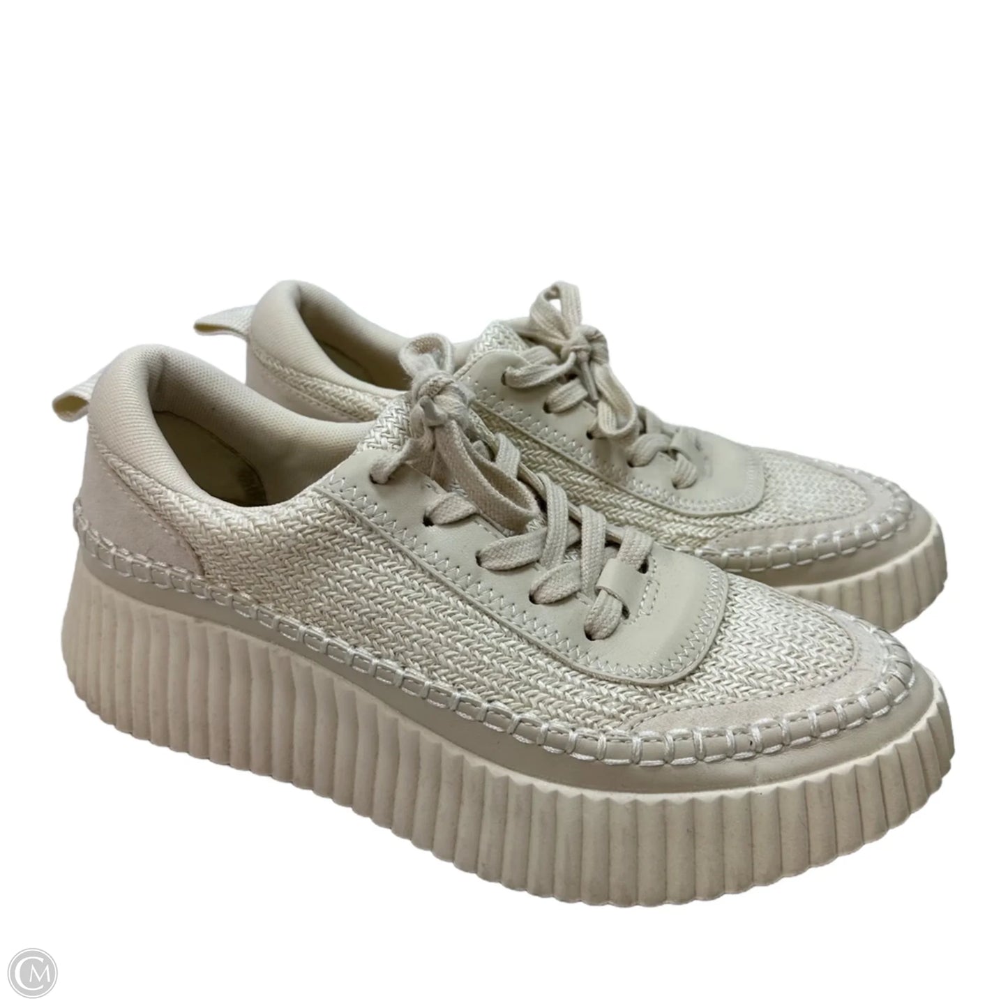 Shoes Sneakers By Dv In Cream, Size: 8