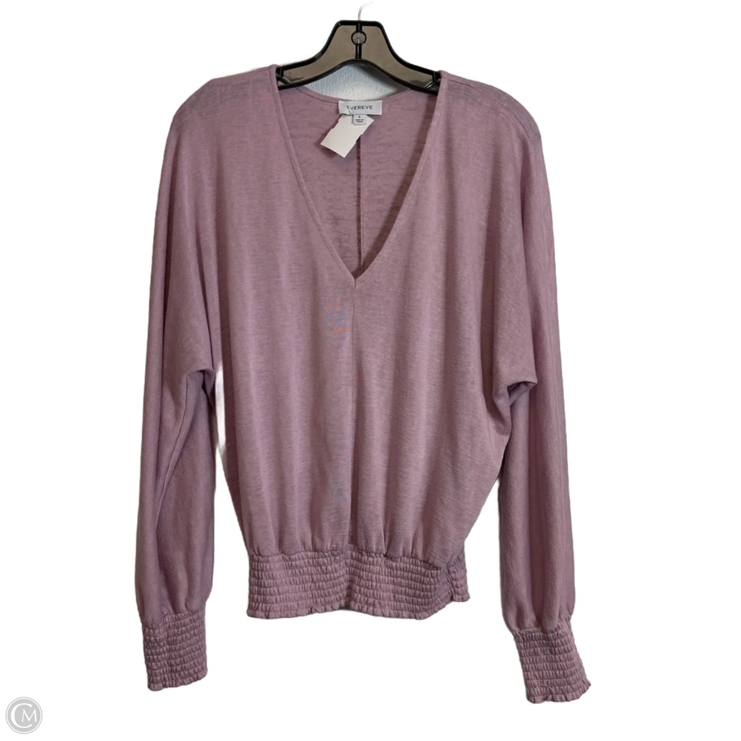 Top Long Sleeve By Evereve In Purple, Size: S