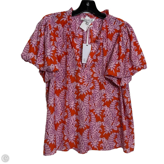Top Short Sleeve By Rose And Olive In Paisley Print, Size: L