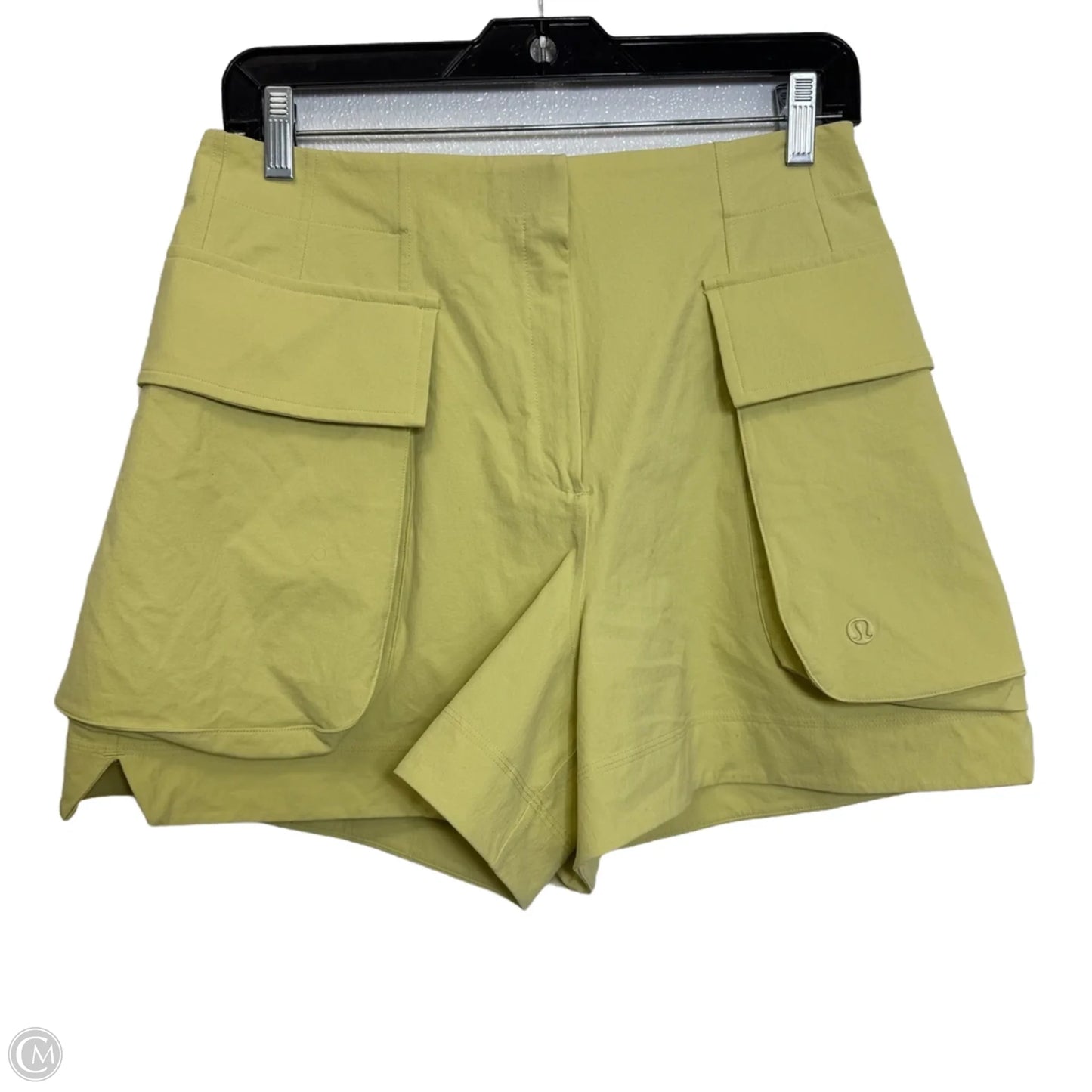 Athletic Shorts By Lululemon In Yellow, Size: 8