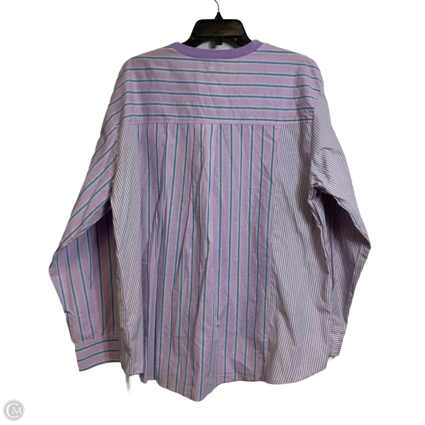 Top Long Sleeve By Easel In Purple, Size: M
