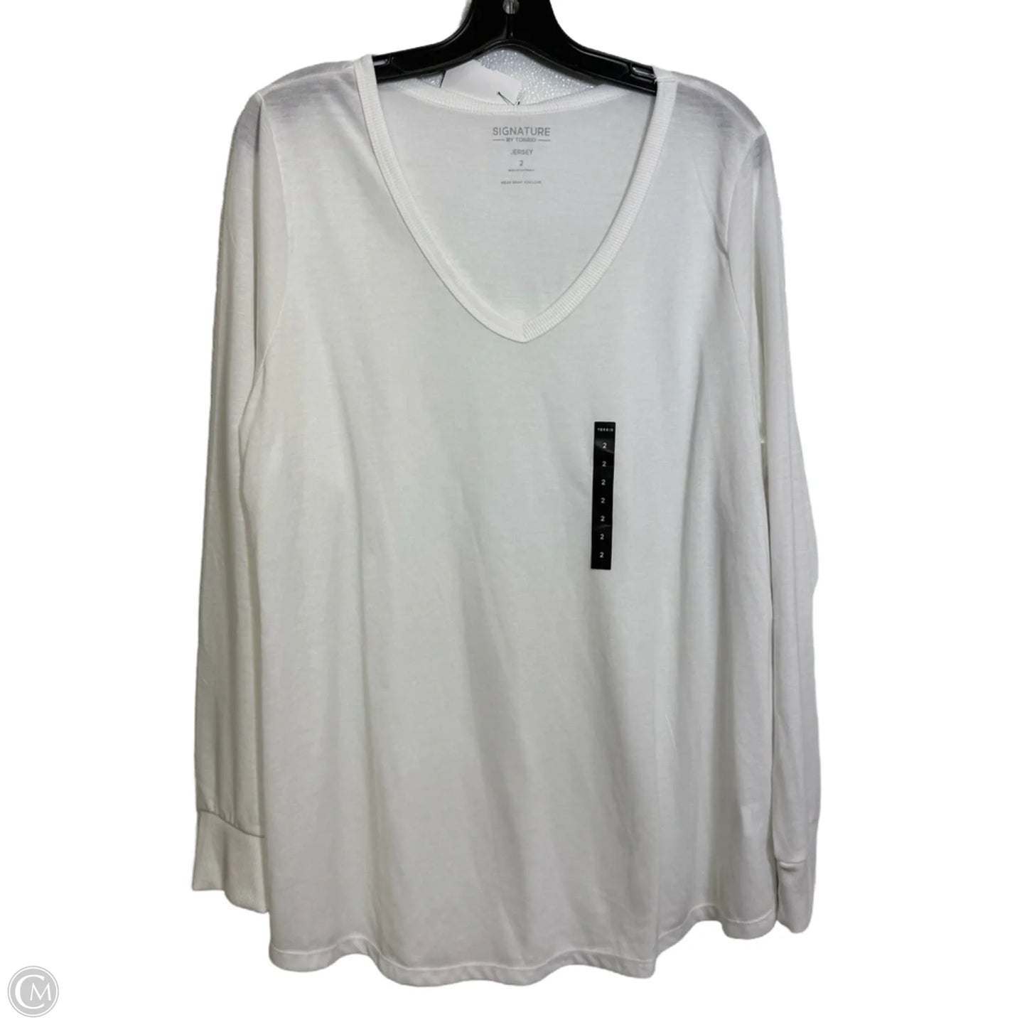 Top Long Sleeve Basic By Torrid In White, Size: 2x