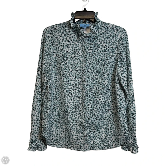 Top Long Sleeve By Cece In Green, Size: M