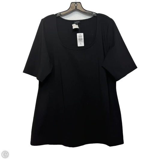 Top Short Sleeve By Torrid In Black, Size: 3x