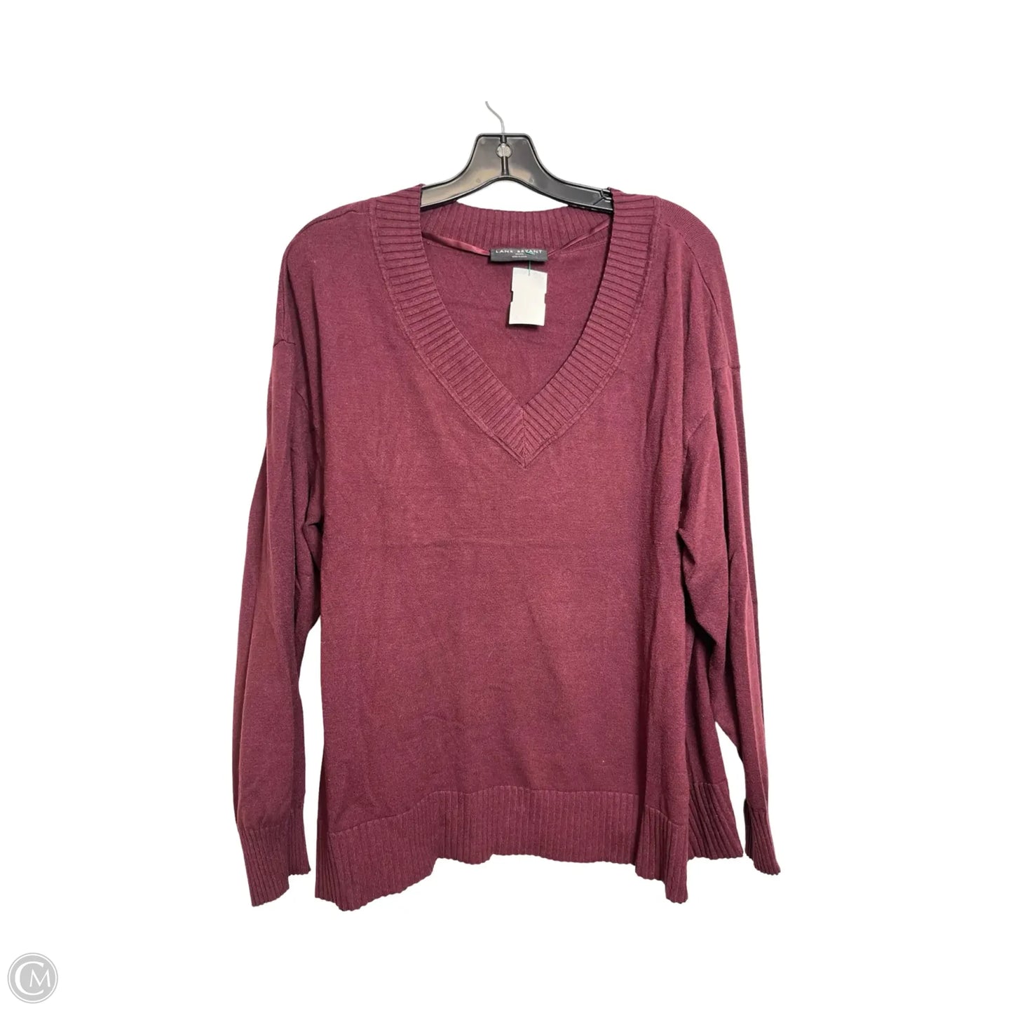 Top Long Sleeve By Lane Bryant In Maroon, Size: 22