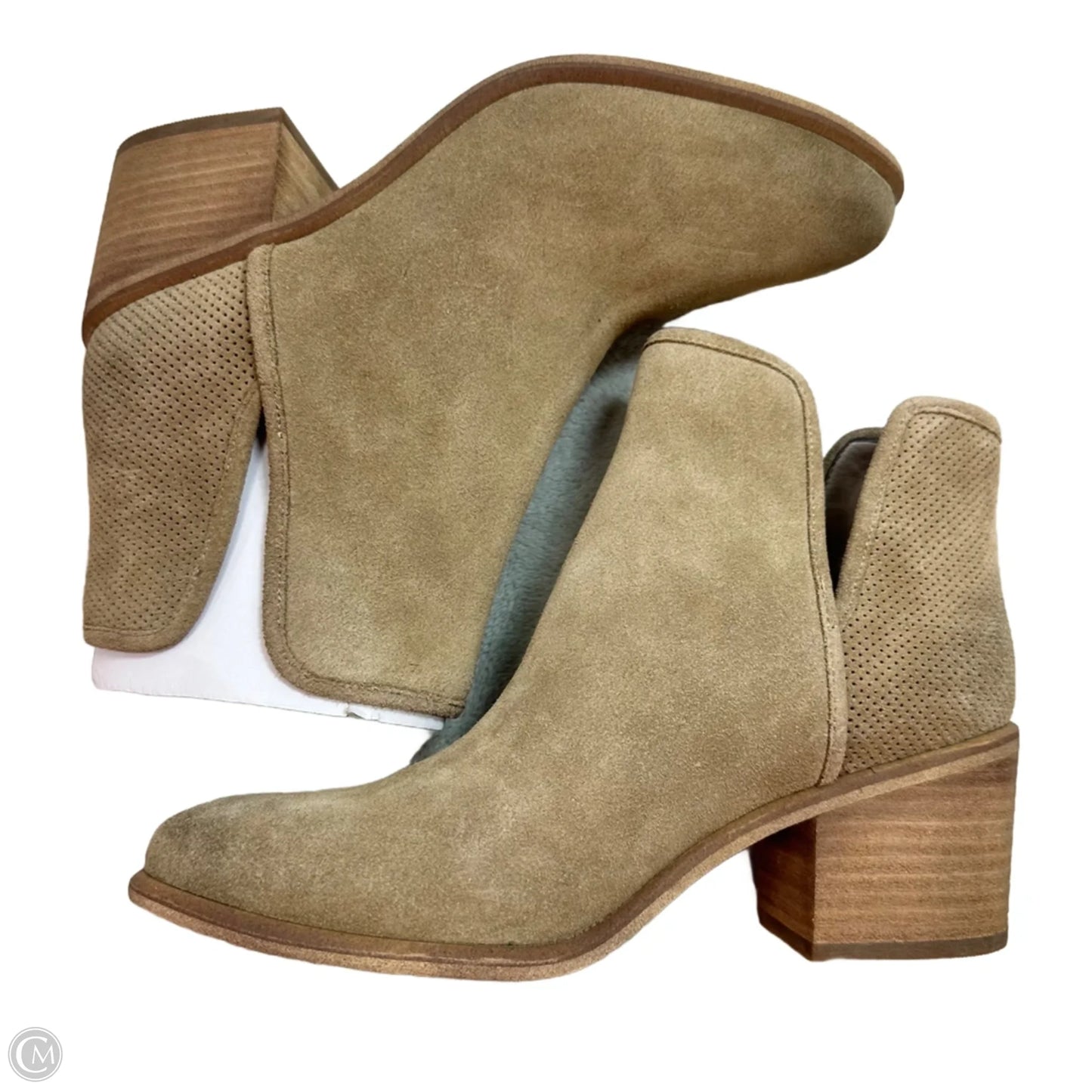 Boots Ankle Flats By Hinge In Tan, Size: 6