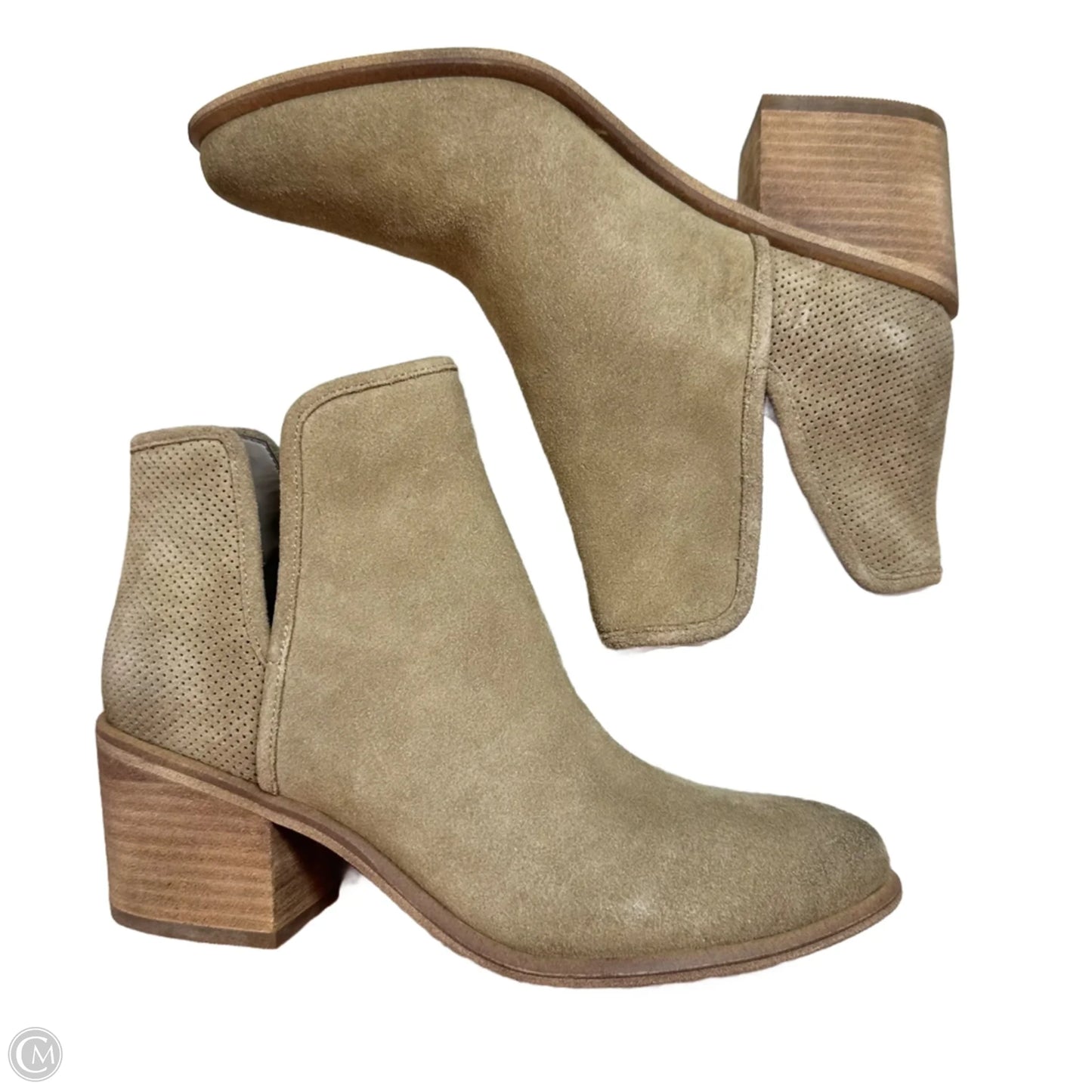 Boots Ankle Flats By Hinge In Tan, Size: 6