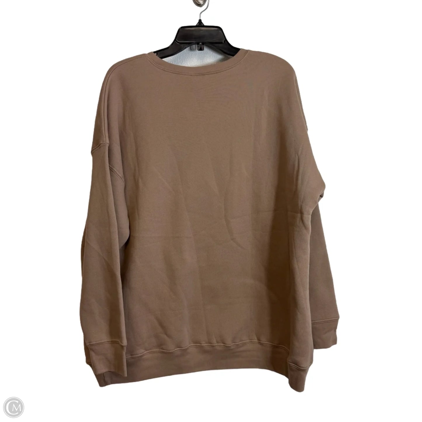 Top Long Sleeve Basic By Clothes Mentor In Tan, Size: 2x