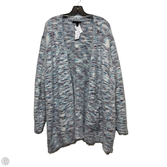 Cardigan By Lane Bryant In Blue & Pink, Size: 22