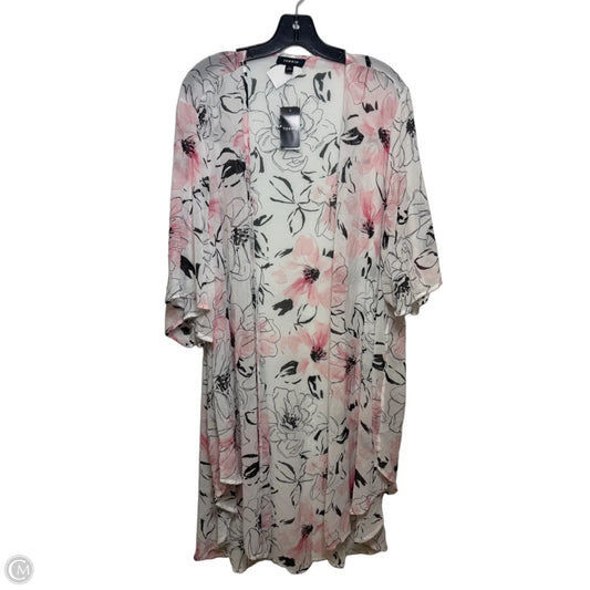 Kimono By Torrid In Black & Pink, Size: 3x