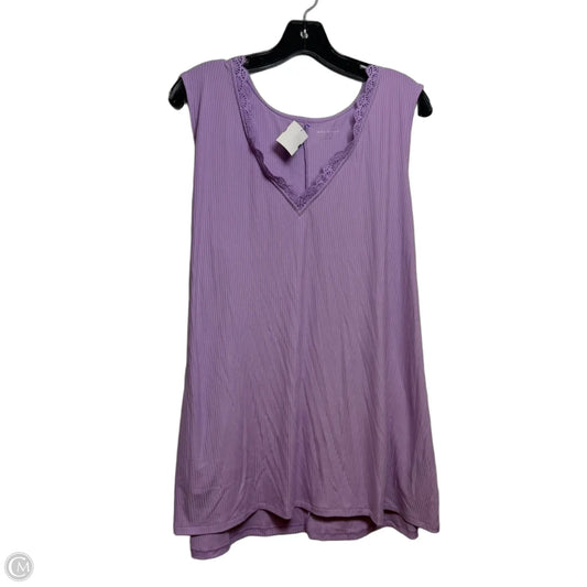 Top Sleeveless By Lane Bryant In Purple, Size: 22