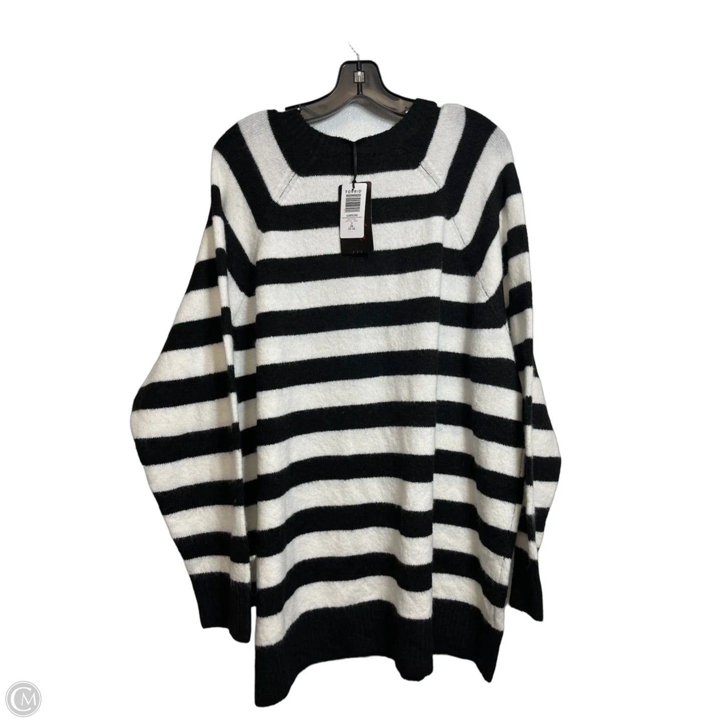 Sweater By Torrid In Black & White, Size: 3x