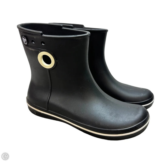 Boots Rain By Crocs In Black, Size: 9