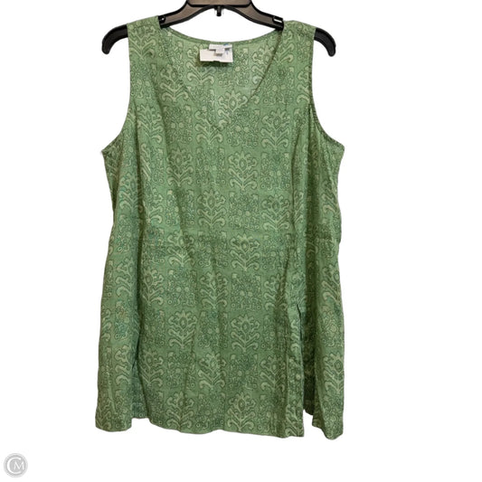 Top Sleeveless By J. Jill In Green, Size: L