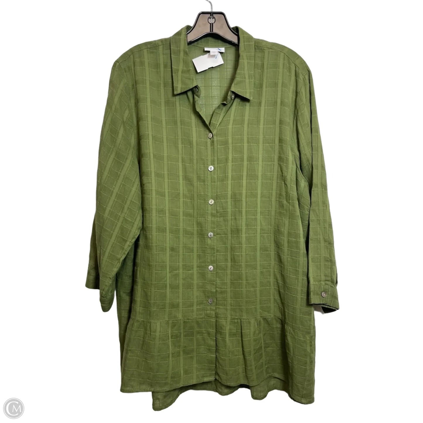 Top Long Sleeve By J. Jill In Green, Size: L