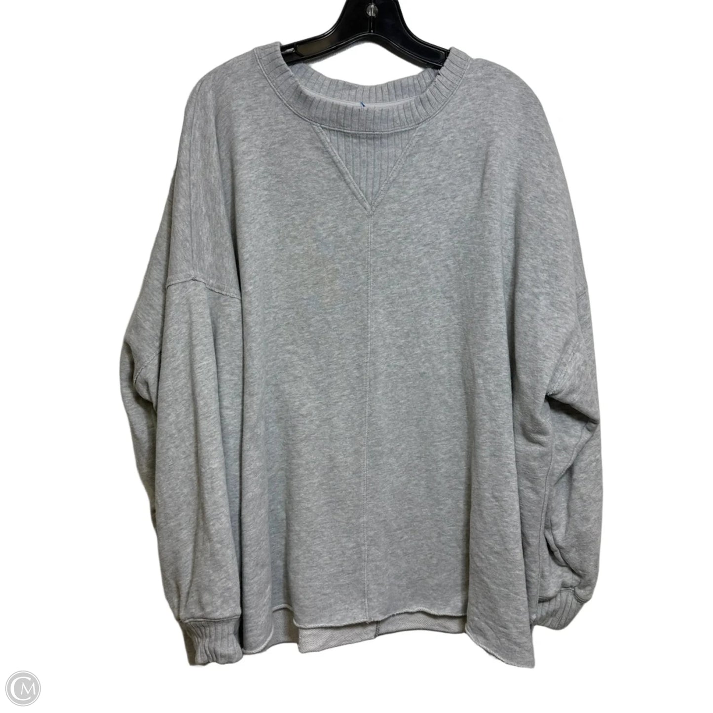 Top Long Sleeve By Cmf In Grey, Size: M