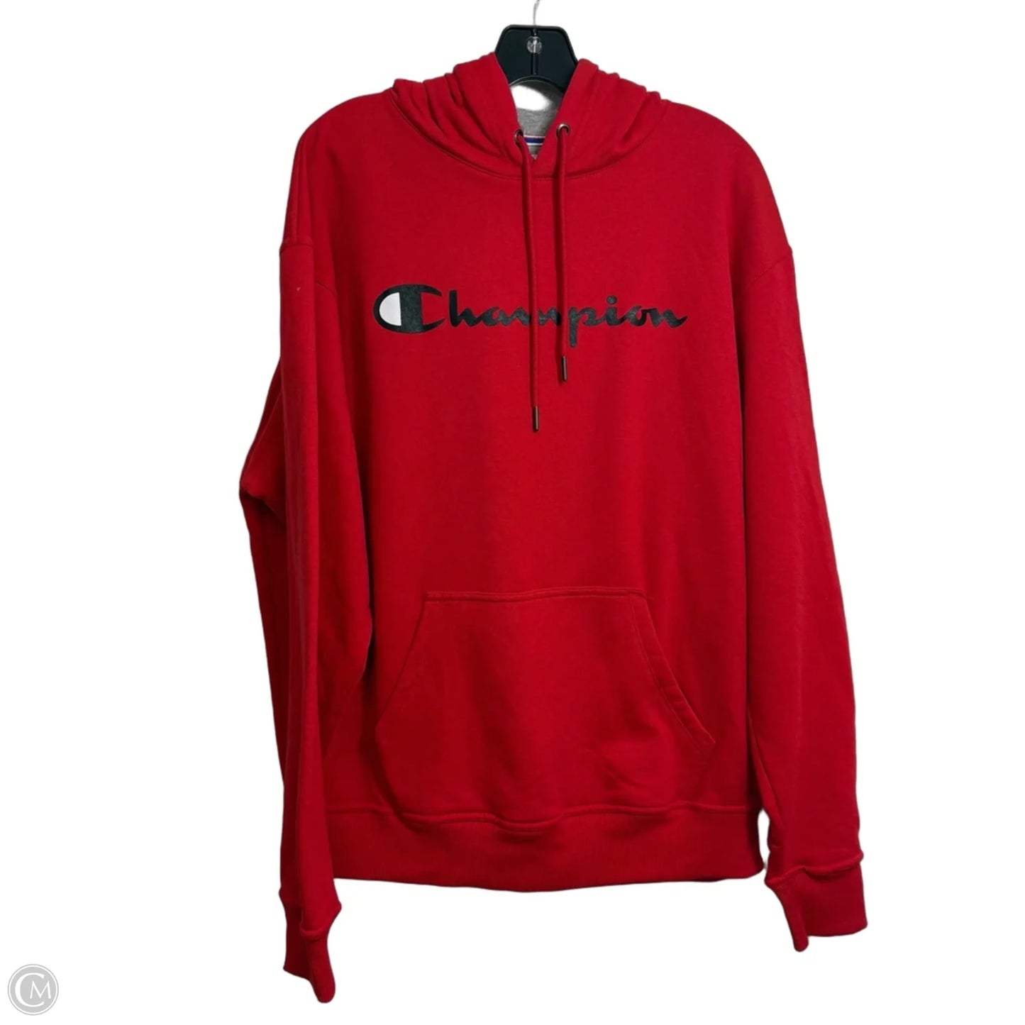 Sweatshirt Hoodie By Champion In Red, Size: L